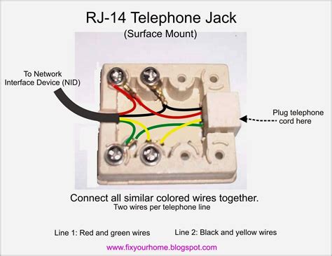 telephone network interface wiring