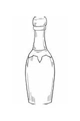 Champagne Cork sketch template