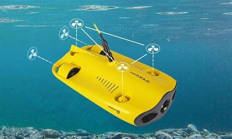 underwater robot portable underwater inspection submarine underwater drone  photography