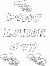 Labor Coloring Happy Color sketch template