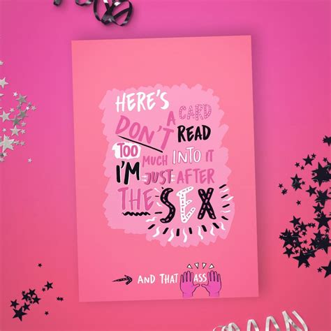 just sex friends with benefits card fwb valentines card etsy