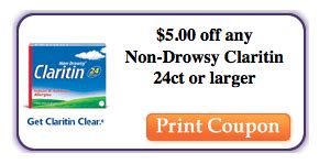 hot claritin coupons save  total coupon closet