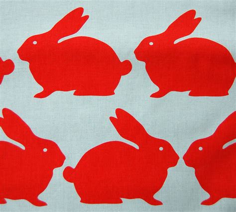 red rabbits pattern   baby