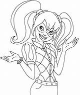 Harley Quinn Coloring Pages Printables sketch template