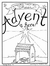 Advent Nativity Coloringhome sketch template