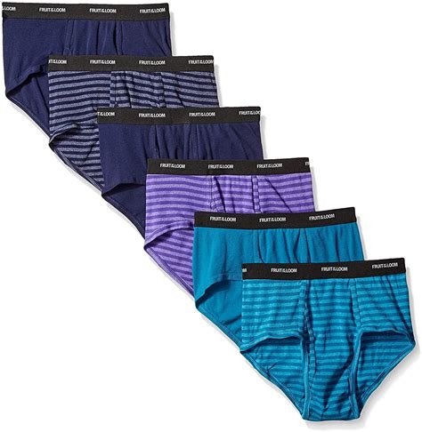 fruit   loom mens pack stripes solids briefs underwear  walmartcom