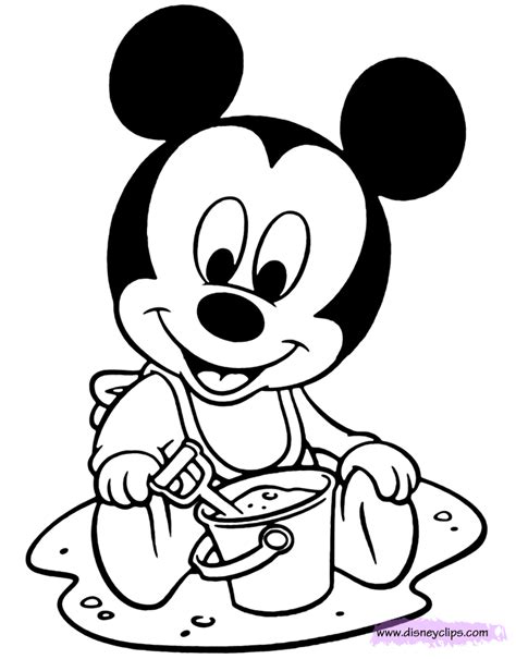 ideas  baby mickey mouse coloring page home family
