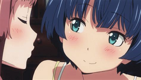Cute Cheek Kiss Anime  The Beautiful World Of Anime Consists Of All