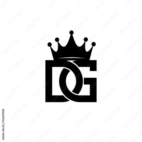 dg crown logo stock vector adobe stock