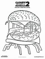Burger Coloring Pages Hamburger King Burgers Characters Printable Sheknows Print sketch template