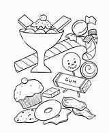Coloring Pages Candy Print Adult sketch template