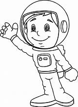 Astronaut Astronauta Astronaute Colorear Wecoloringpage Wonder sketch template