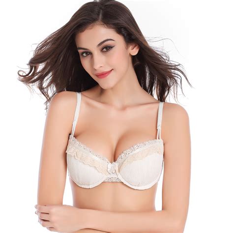 2016 plus size push up bra sexy white lace bras intimate brassiere thin
