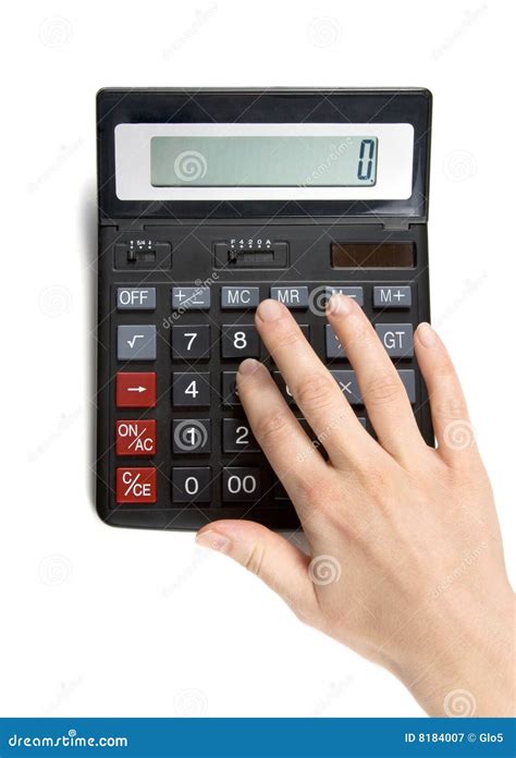 calculator stock afbeelding image  elektronisch aantal