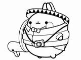 Molang Coloring Pages Piu Luggage Wearing sketch template