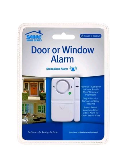 sabre doorwindow alarm  great   home  apartment easily installs   door