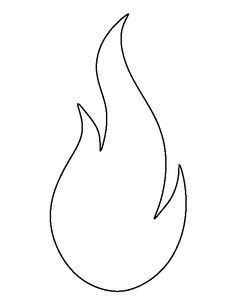 flame pattern   printable outline  crafts creating stencils