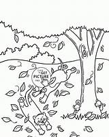 Coloring Fall Pages Sheets Funny Leaves Autumn Kids Choose Board Colouring sketch template