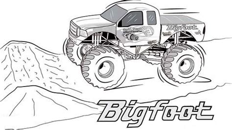 printable monster truck coloring pages everfreecoloringcom