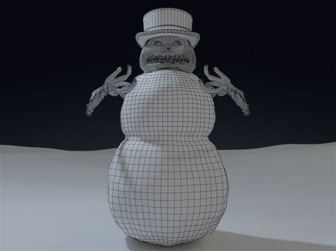 bad scary snowman 3d model in fantasy 3dexport