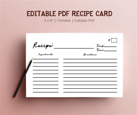 index card template word