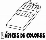 Lapices Crayolas Imprimir Lápices Colorea Dibujar Crayola Estuche Estuches Pintarcolorear Imágenes Primarios sketch template