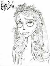 Bride Corpse Coloring Pages Burton Tim Halloween Emily Colouring Drawings Sketches Kunst Book Deviantart Outline Adult Desenhos Drawing Printables Christmas sketch template