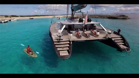 ft catamaran wonderful  saint martin youtube