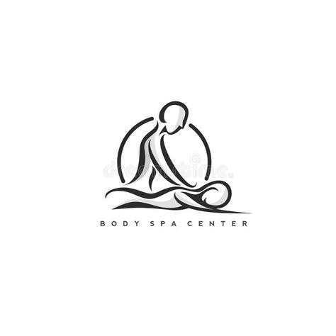 Body Massage Logo Vector Illustration Royalty Free Illustration