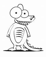 Coloring Pages Crazy Gator Color Cartoon Eyed Creatures Gloom Ruby Template Animals Critters Library Clipart Sheknows Cheetah Popular Cartoons Printable sketch template