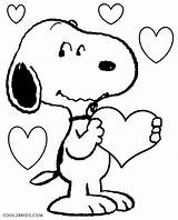 Coloring Pages Snoopy Valentines Valentine Printable Kids Heart Color Cool2bkids Character Print Ace Flying sketch template