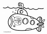 Coloring Pages Submarine Kids Transportation Printable Print Pdf Coloringhome sketch template