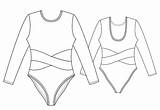 Pattern Leotard Sewing Lekala Patterns Drawing Leotards Technical Measure Sleeve Long Costume Made Online sketch template