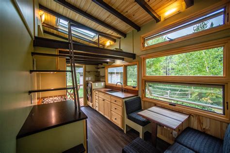 veteran carpenter builds gorgeous tiny home  impressive wood working interior