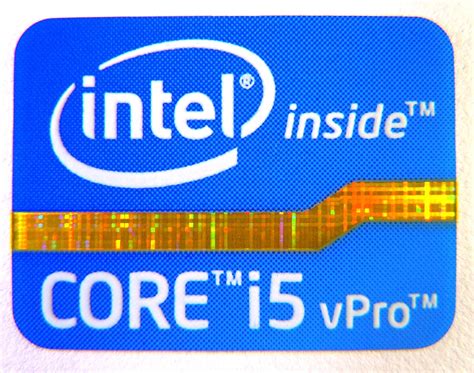 original intel core  vpro  sticker   mm