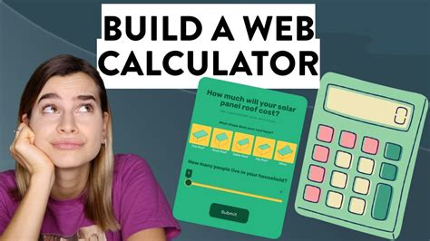 build  interactive calculator   website youtube