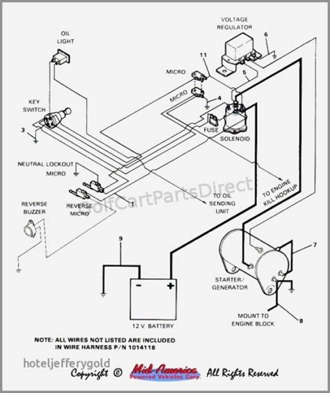 yamaha  golf cart wiring diagram