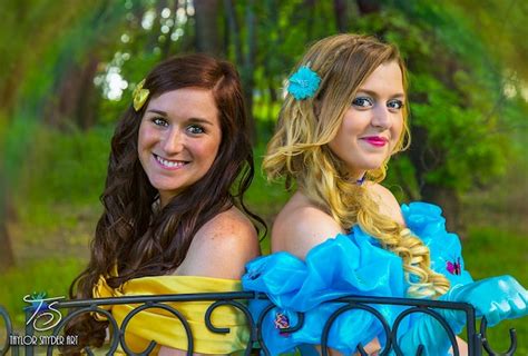 lesbian couple turns into disney princesses for dreamy engagement photos