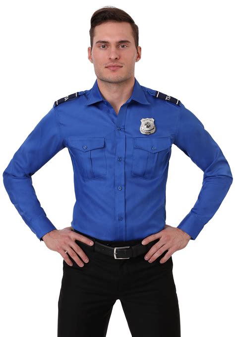 tsa agent blue long sleeved costume shirt walmartcom