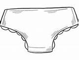 Clothes Underwear sketch template