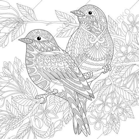 flowers drawing kids etsy  ideas bird coloring pages animal