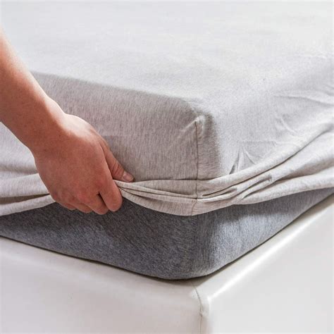 pure era jersey knit cotton fitted bottom sheet   flat sheet  pillow cases deep pocket
