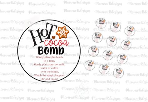 hot chocolate bomb tags printable