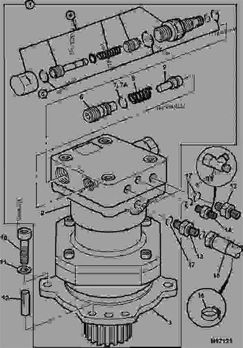 slew motor assembly construction jcb  mini excavator  hydraulics air pump
