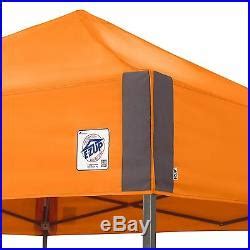pyramid   ft canopy instant shelter easy  steel orange patio awnings canopies
