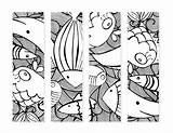 Bookmarks Fish Color sketch template