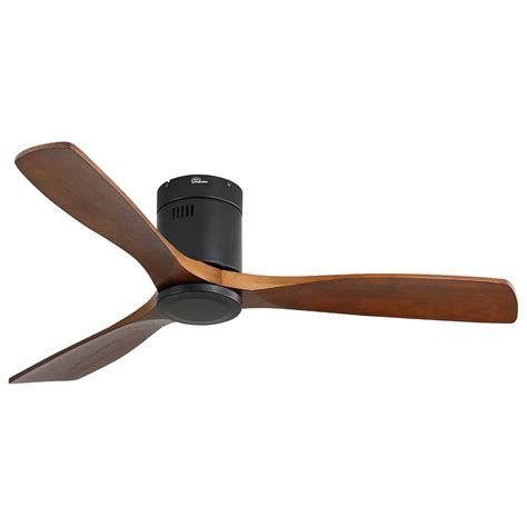 buy    profile ceiling fan  carved wood fan blade noiseless reversible dc motor remote