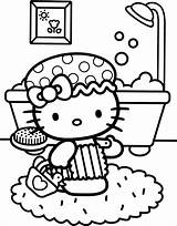 Kitty Hello Coloring Pages Cool Print Sheets Colorear sketch template