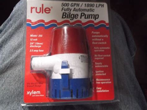 buy rule  gph automatic boat bilge pump submersible  discharge     roy utah
