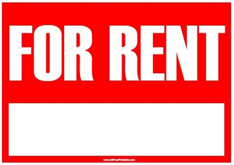 rent sign clip art library